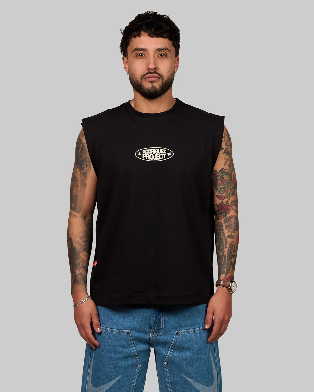 THE R COWBOY TANK NEGRA